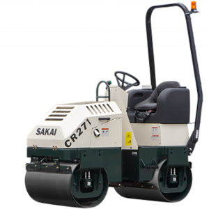 Sakai CR271 old color scheme compact asphalt roller.
