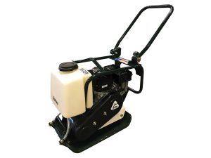Sakai old color scheme asphalt light equipment plate compactor.