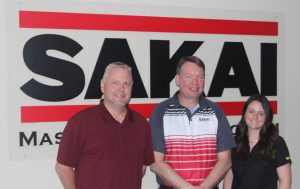 Photo of new Sakai America employees Joey, Curtis, and Rosa.