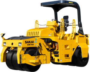 New Sakai GW754 10 Ton Pneumatic Tire Asphalt Roller with 77" Compaction width available for sale.