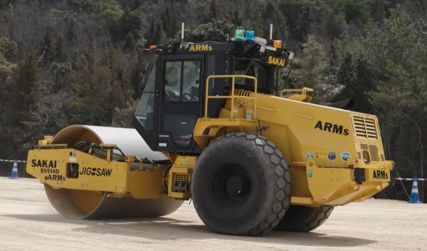 SAKAI-ARMs-Jigsaw-First-Commerically-Sold-Autonomous-Soil-Compactor The SAKAI ARMs Jigsaw SV514D autonomous 84" soil compactor operating on a jobsite in Japan is the world's first commercially sold roller with factory integrated autonomy.
