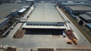 Historical aerial photo if the PT Sakai Satki Jakarta Indonesia factory in 1970.
