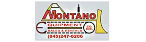 Logo for A Montano Equipment Company, an authorized SAKAI compaction machine dealer in New York.