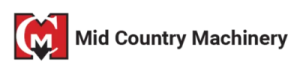 Logo for Mid Country Machinery, an authorized SAKAI compaction dealer in Iowa.