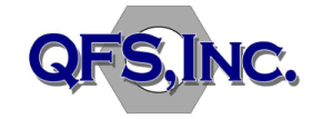 Logo for Quality Fleet Service QFS, an authorized SAKAI compaction equipment dealer in Massachusetts.