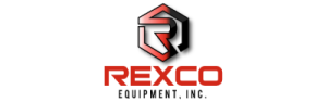 Logo for Rexco Equipment, an authorized SAKAI compaction dealer in Iowa.