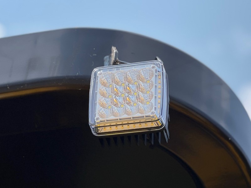 Close up of optional LED light assembly accessory on the SW774 and SW774ND asphalt rollers.