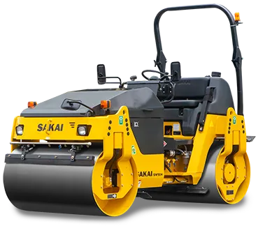 Sakai SW504 51" double drum vibratory 4.5 ton asphalt roller for parking lot paving and driveway paving.